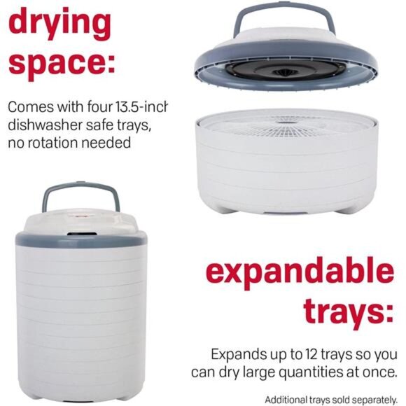 Snackmaster Digital Food Dehydrator Snacks, Fruit, Beef Jerky, Meat, Vegetables - Picture 3 of 6